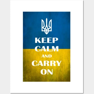 Keep calm and carry on Ukraine Posters and Art